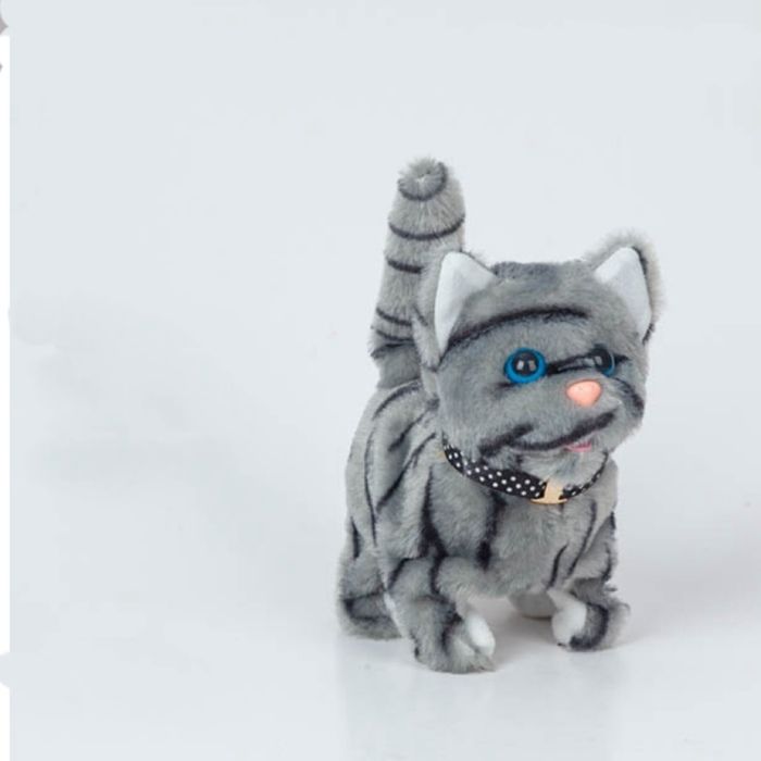 Comparer les prix de Jouet en peluche pour chat qui marche, chat interactif électrique, animal en peluche, queue qui miaule, tête qui pour enfants2
