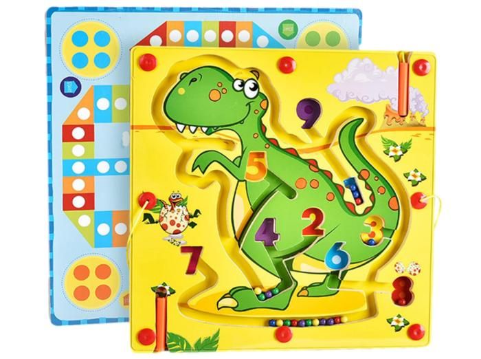Dinosaures Jeux Labyrinthe Magnetique Enfant, Jouets Montessori Labyrinthe Magnétique De