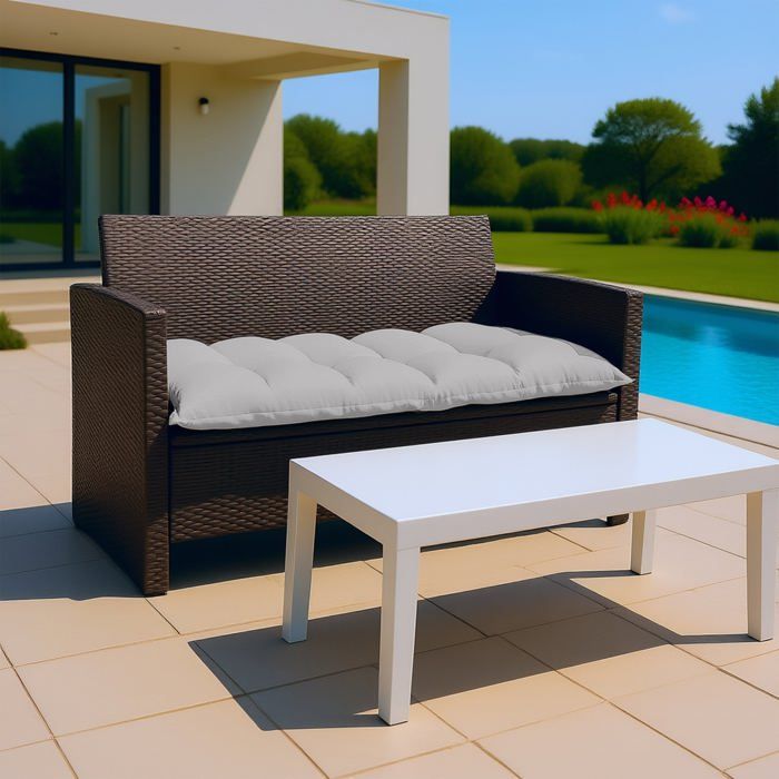 Matelas futon 120x60cm en polyester gris galet