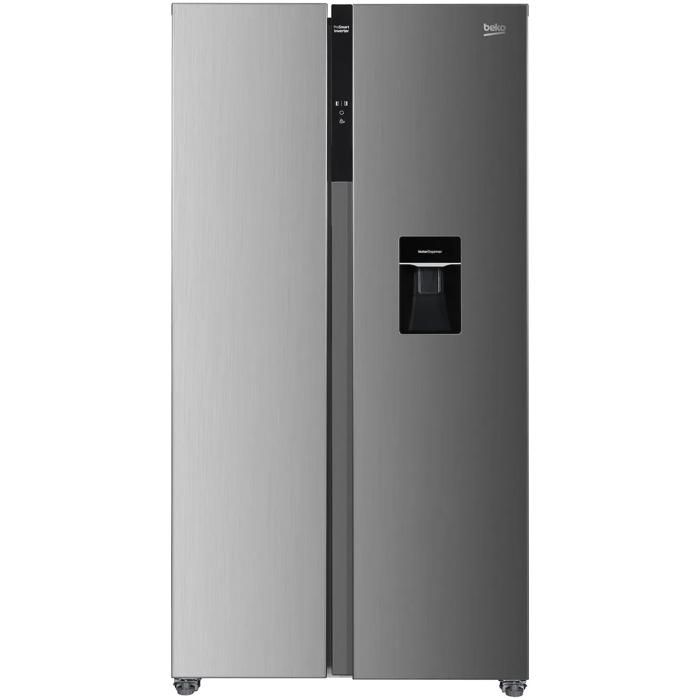 Réfrigérateur Américain Beko GNO5322WDXPN No Fros Distributeur Eau Sans Raccord