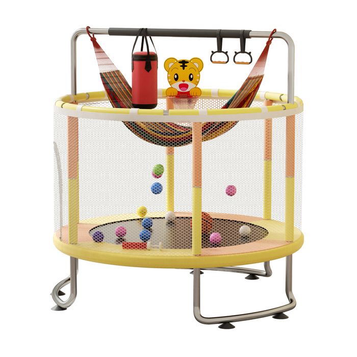 JJ JUJIN Trampoline pour enfants de 1,4 m pour intérieur et extérieur avec boîtier de sécurité JJ JUJIN Trampoline pour enfants de 1,4 m pour intérieur et extérieur avec boîtier de sécurité