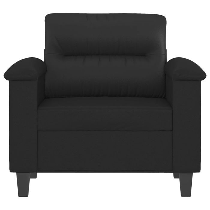 Hot Sale®1 pcs Fauteuil simple - adulte/enfant - SARAZYJ - Meuble de salon - Noir 60 cm Similicuir - S9499371