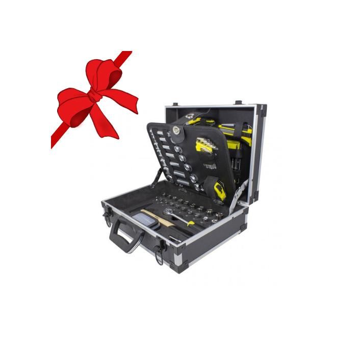 Valise à outils 91 pièces - WMC - Ensemble complet - Acier au chrome-vanadium - Poids 55 kg - Pinces 150 mm