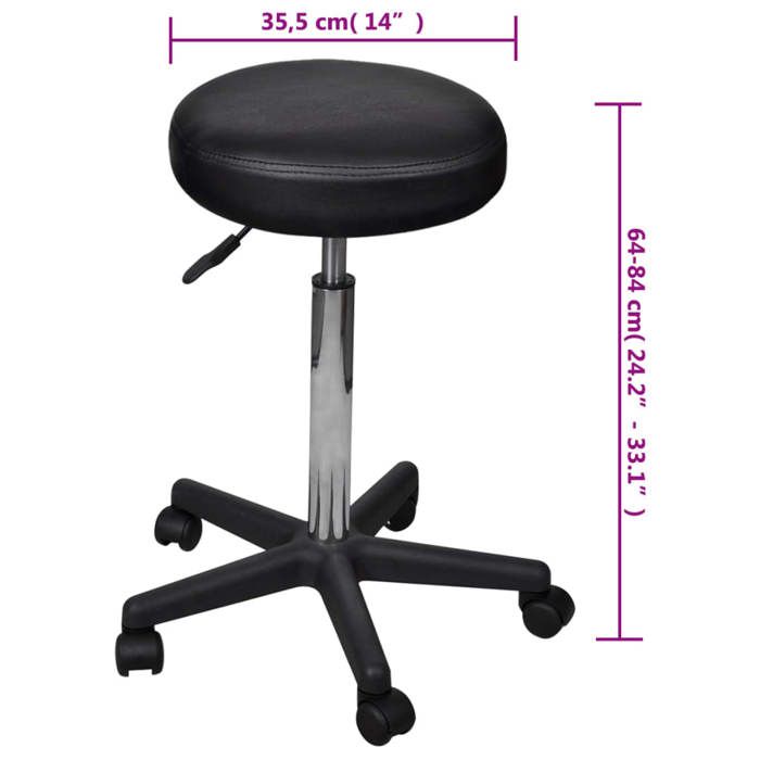 Fauteuil Ergonomique - Noir - Tabouret de bureau - (1 PC) - Noir moderne-desgin F369 Fauteuil Ergonomique - Noir - Tabouret de bureau - (1 PC) - Noir moderne-desgin F369