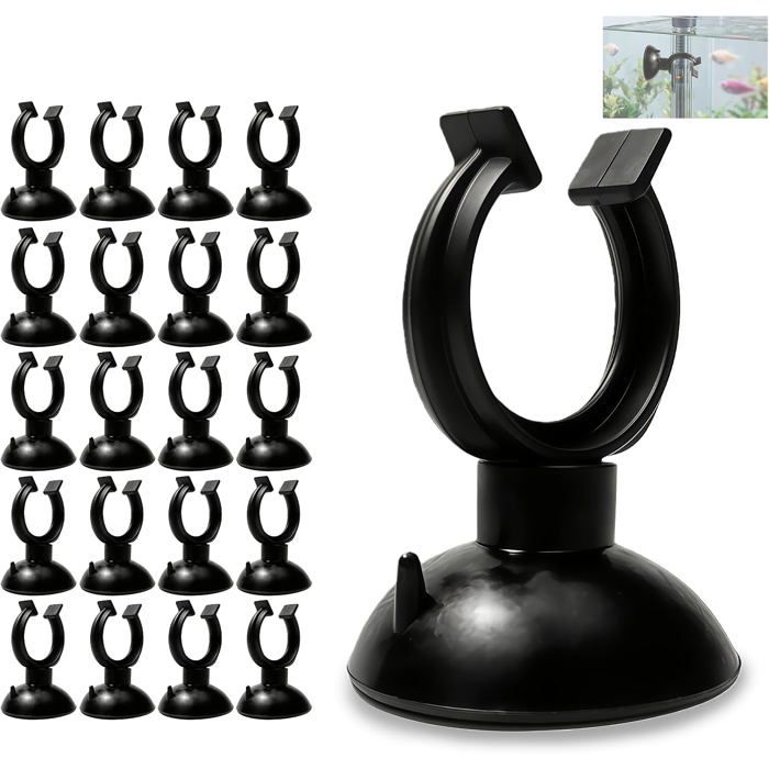 Lot 25 ventouses aquarium 30mm caoutchouc résistant fixation accessoires aquatiques .