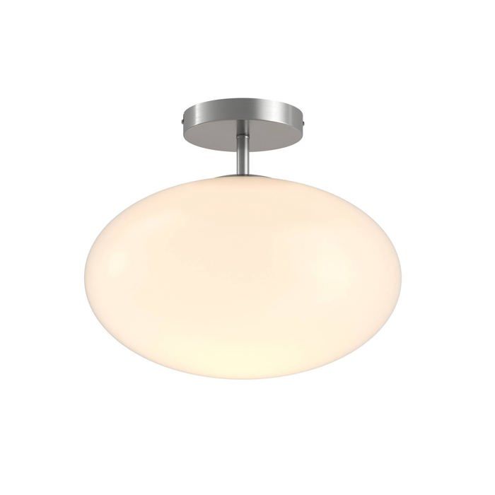 Plafonnier - Lindby - lampe de plafond - Verre - nickel satiné blanc