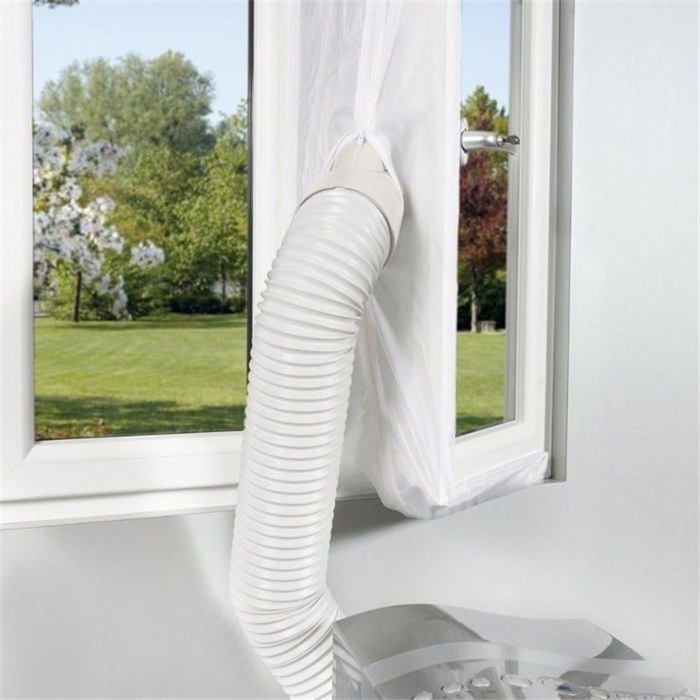Tissu De Calfeutrage Pour Fenêtres - 5M - Joint DÉtanchéité Pour Climatiseur Mobile & Sèche-Linge Installation Facile Comp