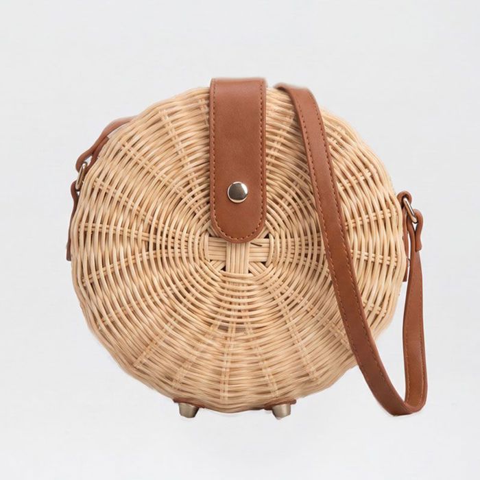 Sac paille à clip16x16x6cm Femme GERARD PASQUIER