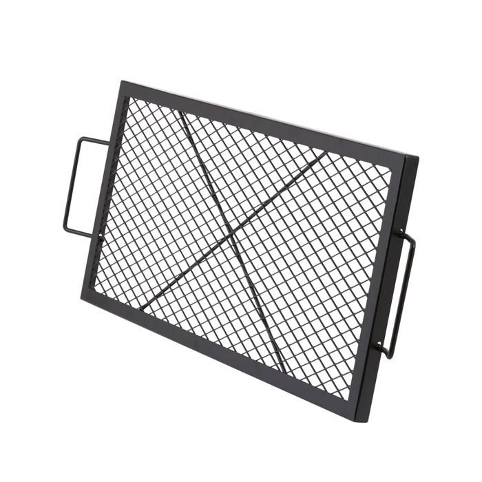 Vevor Grille de Cuisson Barbecue Rectangulaire 81cm - Brasero Portable pour Camping & Jardin