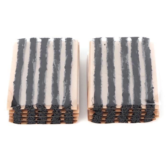 100 Bandes De Réparation Pneu Caoutchouc Butyle 10cm - Mèches Anti-Crevaison Universelles Voiture, Moto, Camion, SUV, ATV