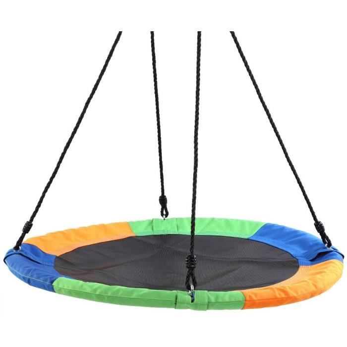 Balançoire Nid MaxxGarden Ronde - Pour Enfant Et Adulte - Poids Max 100 Kg - Hauteur Réglable - 60 Cm