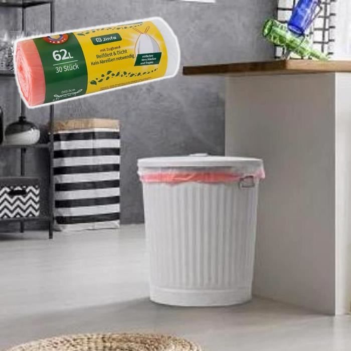 Sacs Poubelle De Cuisine Flextra Tall - 13 Gallons - Avec Cordon - Lot De 50