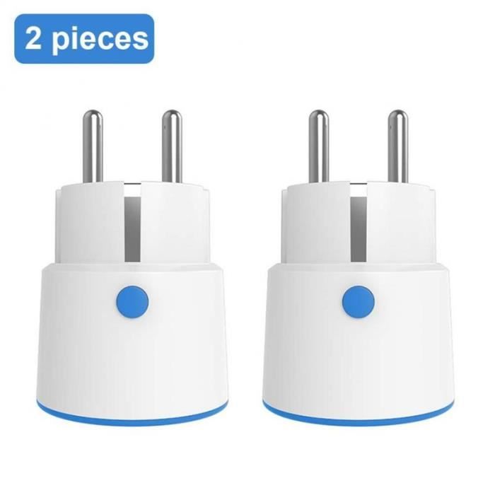 Plug ue - Blue 2 pcs - prise de courant intelligente Zigbee 3.0, ue, 16a,  3680W, commande à distance, fonctio
