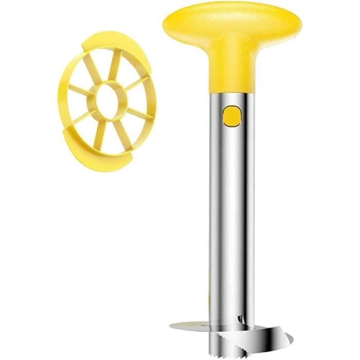 Éplucheur Et Découpeur D'Ananas En Acier Inoxydable - Lame Épaisse - Pour Cuisine - Facile à Nettoyer