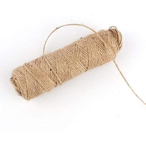 Corde De Jute Naturelle - 50 Mètres, 6 Mm - Idéale Pour Déco Jardin, Emballage Cadeau Et Bricolage
