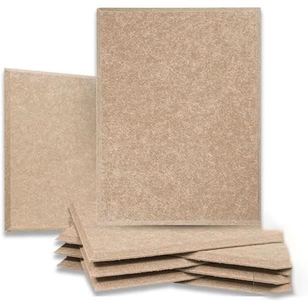 Lot De 6 Panneaux Acoustiques BXI 40x30x0,9cm - Haute Densité 200kg/m³, Réduction écho Pour Studio, Bureau, Home Cinéma - 7