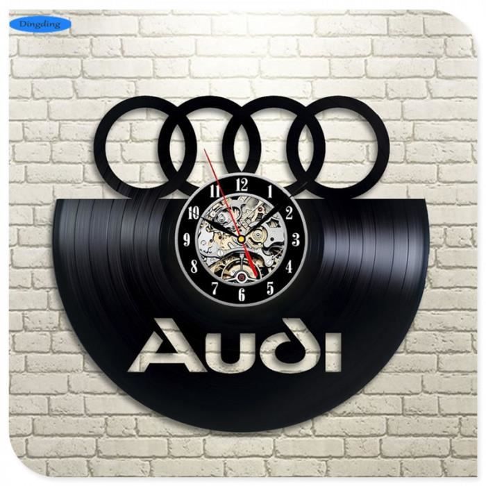 Horloge Vinyle Audi Murale Deco Salon Chambre Cdiscount Maison