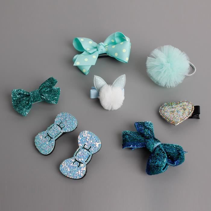 8 Piece Lot Barrette Et Elastique Bebe Enfant Cdiscount Au Quotidien