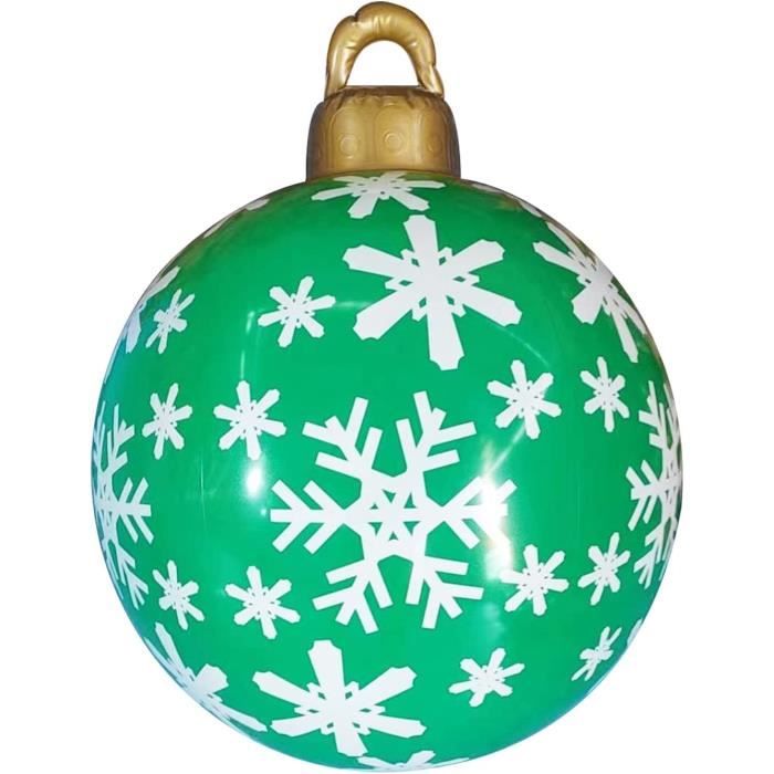 Boule de Noël Géante 60cm Boule de Noël Gonflable Ballons de Noël avec