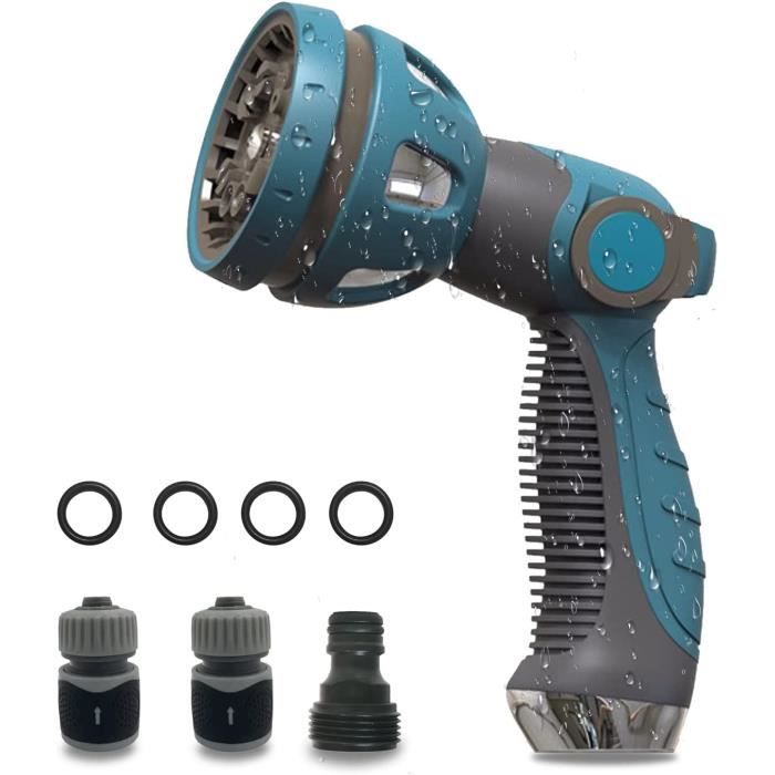 Pistolet pulvérisateur, tuyau d'arrosage, pistolet d'arrosage haute pression à 8 modes, pomme de