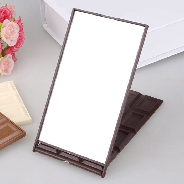 Miroir de Bureau Hot 12 Slot Chocolate Makeup Cosmetic Mirror Compact Foldable Mirrors Beauty Tools Chocolate K1353 Cdiscount Au quotidien