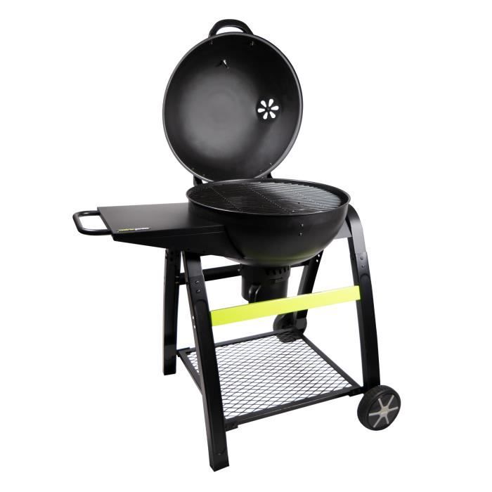 Barbecue charbon de bois - Tonino 70 - Noir - Grill et Plancha