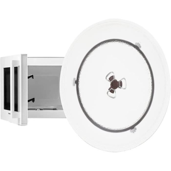 Support De Plateau Tournant Pour Micro-ondes - Diamètre 31.5 Cm, Forme En Y, Plastique Résistant Haute Température
