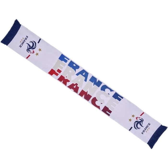 Écharpe Officielle Equipe De France De Football - 140 Cm, Matière Acrylique, Collection Supporter