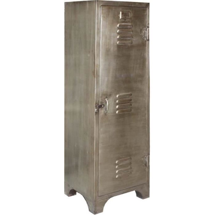 Vestiaire Industriel En Metal 1 Porte Armoire Chambre Achat
