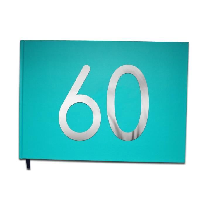 Livre D Or 60 Ans Anniversaire Mariage Retraite Lettres Chromees 100 Pages Qualite Premium Uttscheid Couleur Bleu C Cdiscount Beaux Arts Et Loisirs Creatifs
