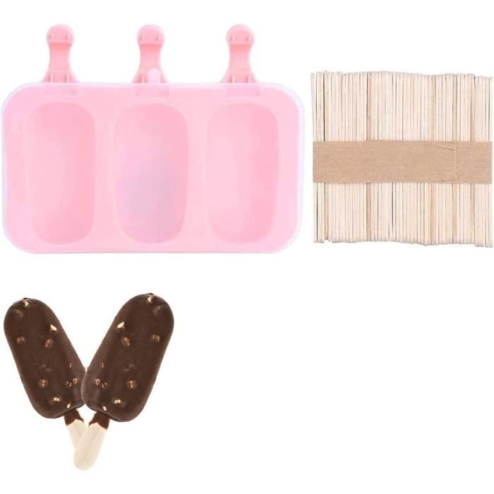 Bacs à Glace Réutilisables LEKEFETO - Lot De 2 - 1,5L Chacun - Couvercle Hermétique - Cyan Et Violet - Polypropylène Alimentaire