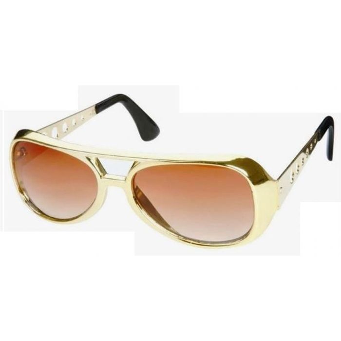 Lunette de soleil style elvis presley dor king rock roll look