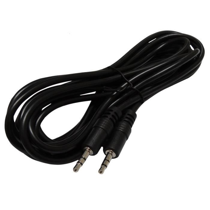 Câble Audio Jack 6,35 Mono Mâle - 5 Mètres - Power Dynamics PD Connex - Pour Relier Enceintes, Matériel Scène - Qualité Professionnelle