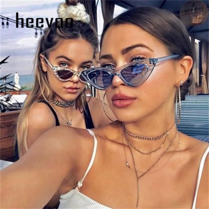 Lunettes De soleil retro il De chat pour femmes colorees De styliste De marque Black Yellow DRFT3119 Achat Vente lunettes de soleil Femme Cdiscount