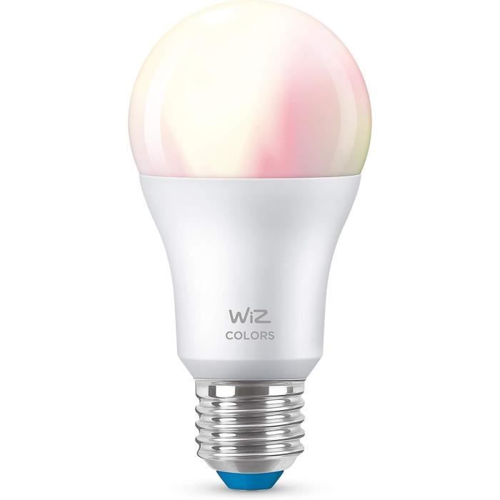 Ampoule Led Connectée Couleur E27, WiFi, Équivalent 60W, 806 Lumen