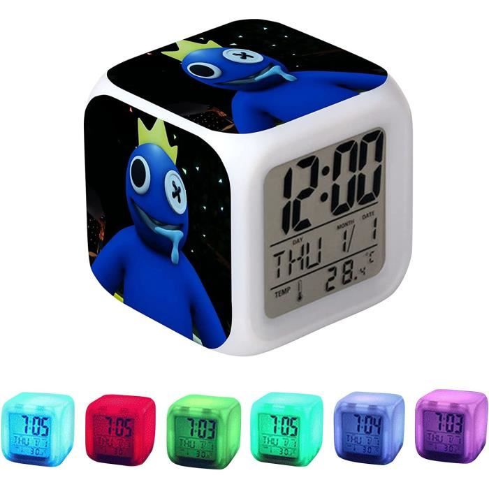Réveil Cube LED Stitch Enfant 7 Couleurs – Veilleuse Mignonne, Entraîneur De Sommeil, Horloge Digitale