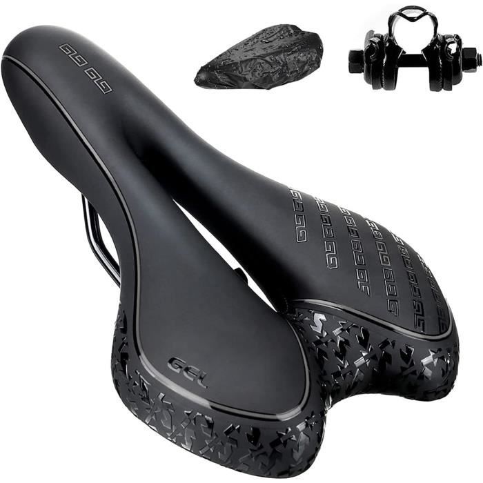 Selle Vélo Gel Ultra Confortable Ergonomique - Noir - Selles VTT - Pour  Adulte - Mixte - Cdiscount Sport