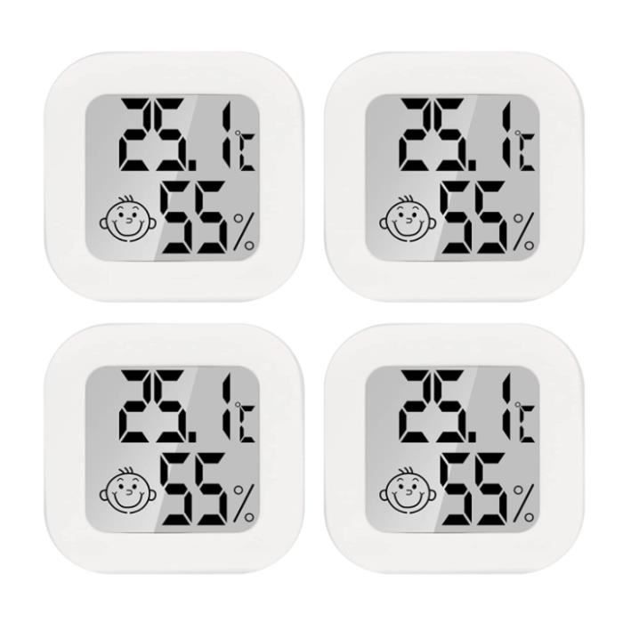 6 Pcs Thermomètres Hygromètres Intérieur Digital à Haute