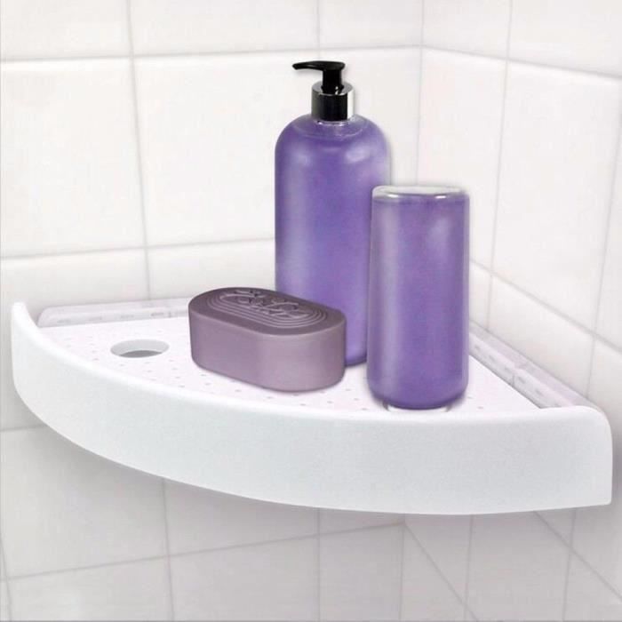 Etagere d angle salle de bain ventouse - Vu à la Télé