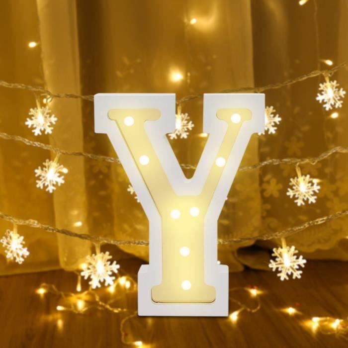 Dkkioau A-Z Alphabet LED Plastic Letters Lights Light Up Number Hanging