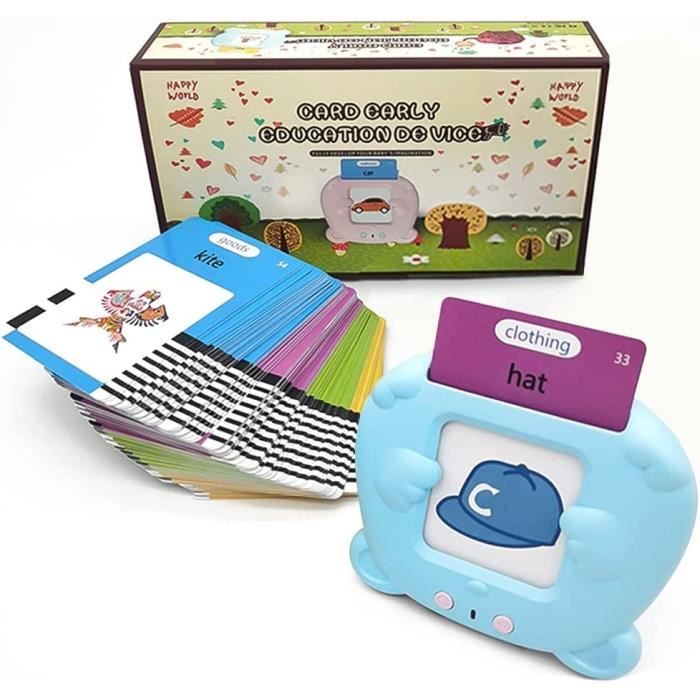 Cartes éducatives pour Enfants - Flashcards parlantes - 112 cartes - Jouets pour bébé 1 à 6 Ans