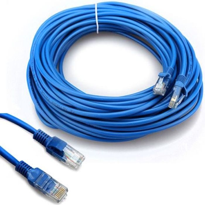 20m Metres Cable Reseau Ethernet Rj45 Cat 5e Utp Cordon Blinde Ftp Lan Network Achat Vente Panneau De Brassage 20m Metres Cable Reseau Eth Cdiscount