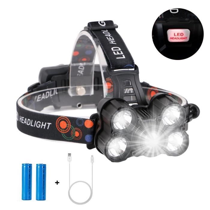 Eletorot Lampe Frontale Lampe Phare Led Rechargeable Puissante