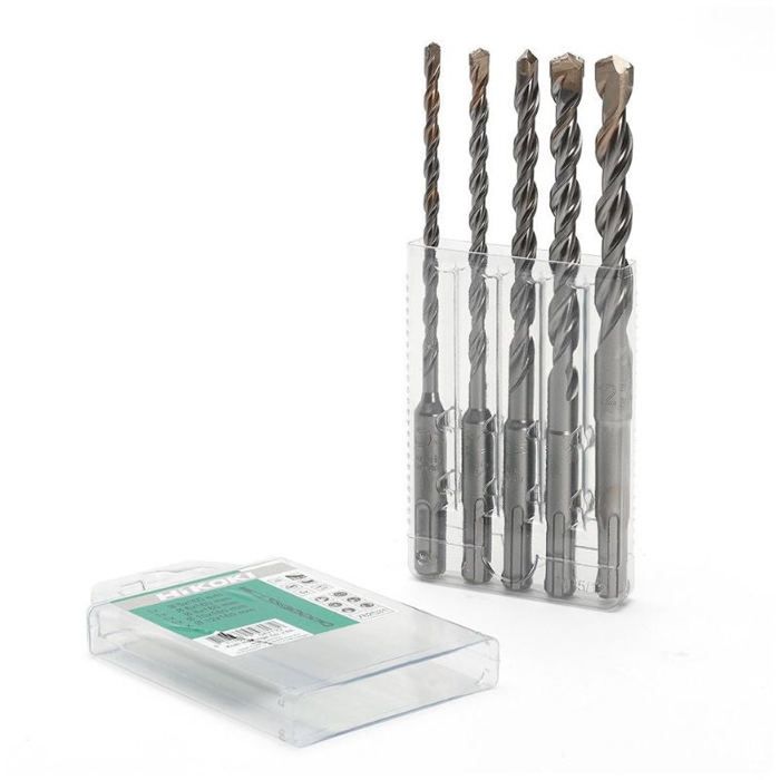 Jeu de 11 forêts à béton pierre SDS Plus burins maçonnerie en boîte d/'aluminium
