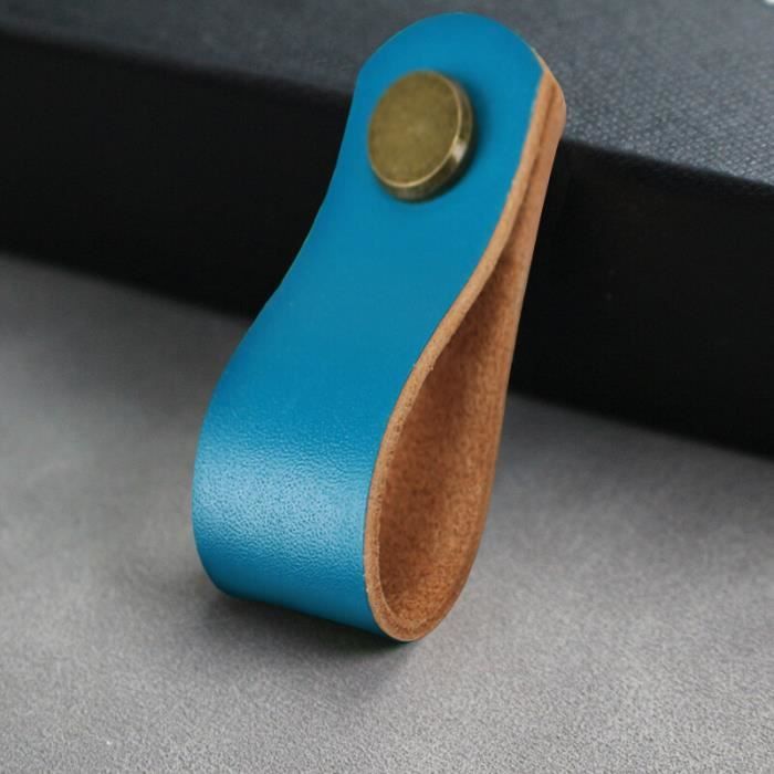 Poignée De Guidon Vélo Rétro En Cuir Véritable - Forme Ergonomique, Intérieur Gel, Vissée - Pour Vélo Mixte Adulte