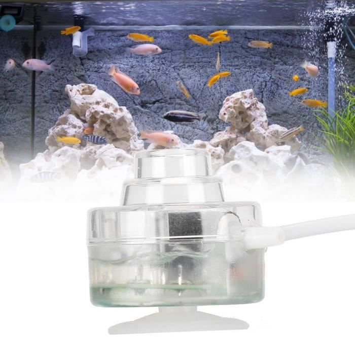 Atyhao Lampe d'aquarium Lumière à Bulles LED d'Aquarium Lampe Étanche Colorée Accessoires d'Aquarium (110-220V)(EU )