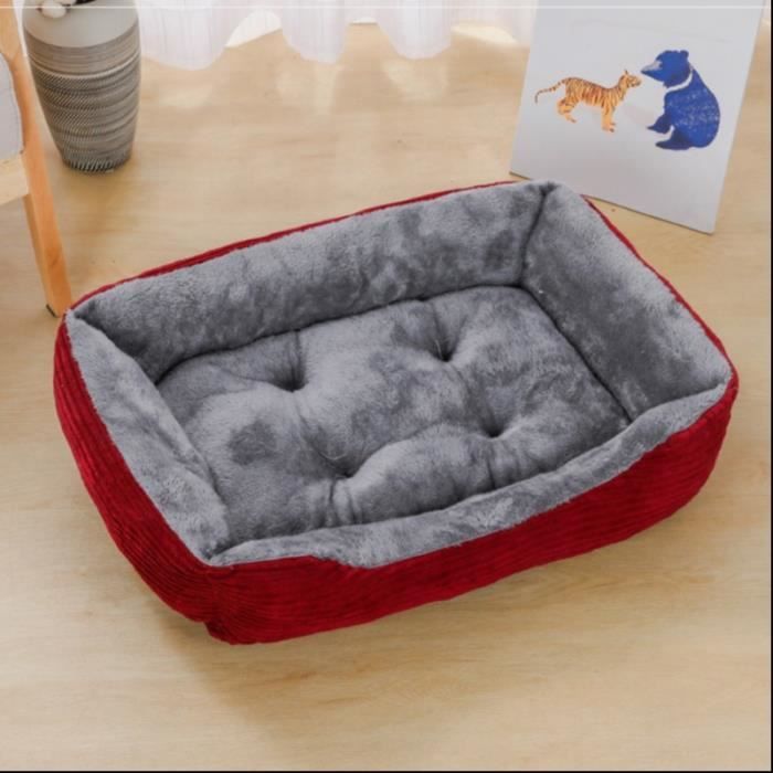 Panier De Noël Pour Chien En Forme De Traîneau - Lit Douillet En Peluche 64x45x33 Cm - Décoration Festive Pour Petits Chiens Ou Chats