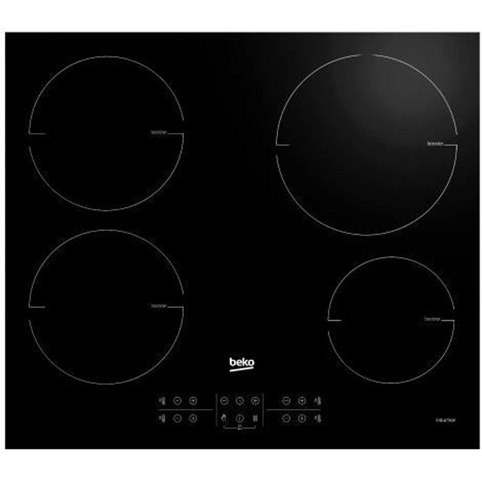 BEKO table de cuisson induction 4 foyers HII64200MT - vue 10