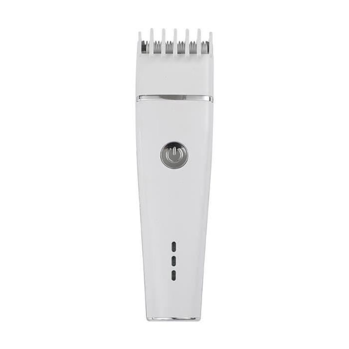 Tondeuse à Cheveux Pour Bébé Tondeuse Électrique Silencieuse Pour Enfants Tondeuse à Cheveux Rechargeable-Blanc