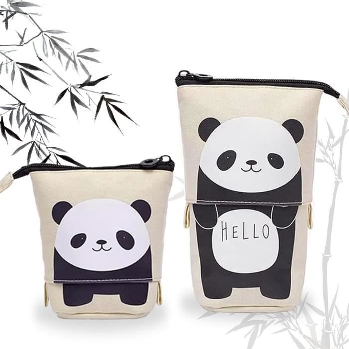 LAKIND Trousse Anime 2-en-1 Silicone Mignonne – Étui à Crayons Qui Se Transforme En Pot De Bureau, Cadeau Scolaire Enfant